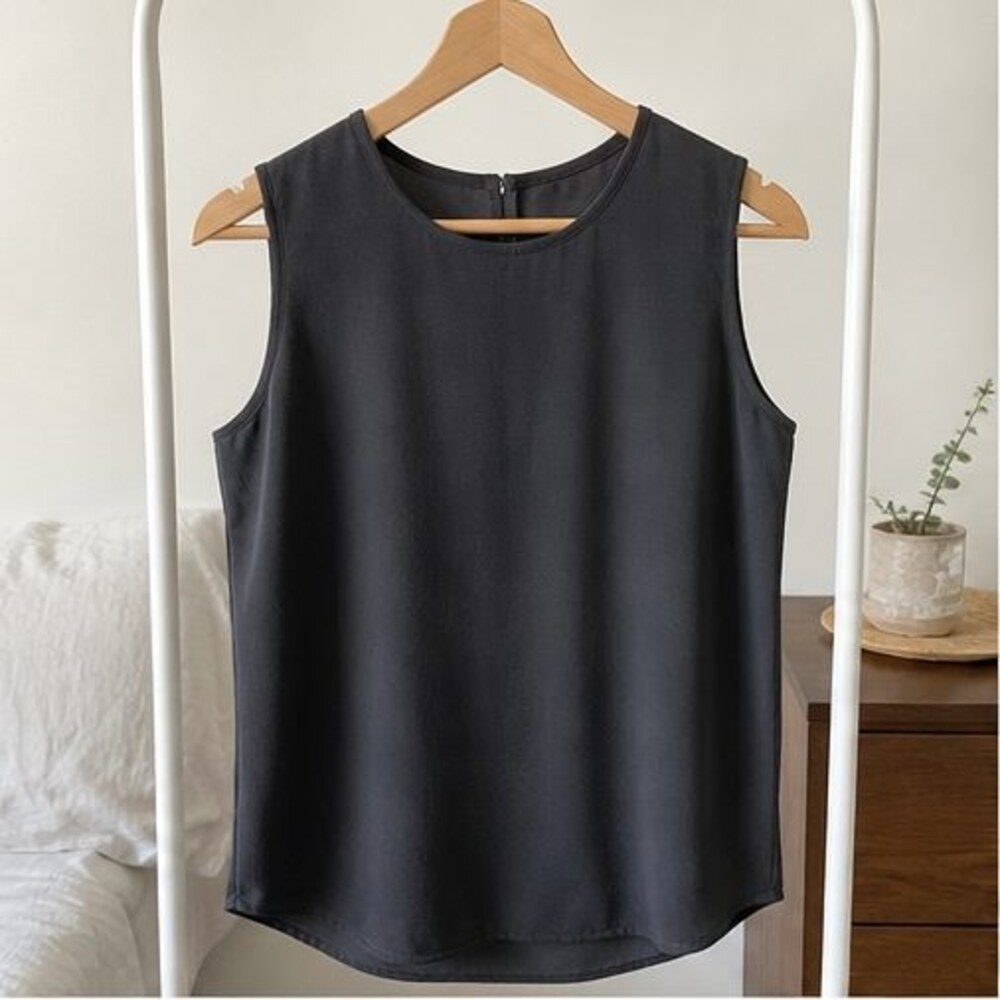 Charcoal Tunic Blouse